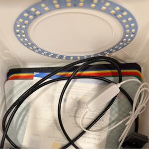 Black Flexible Tripod with LED Ring Light